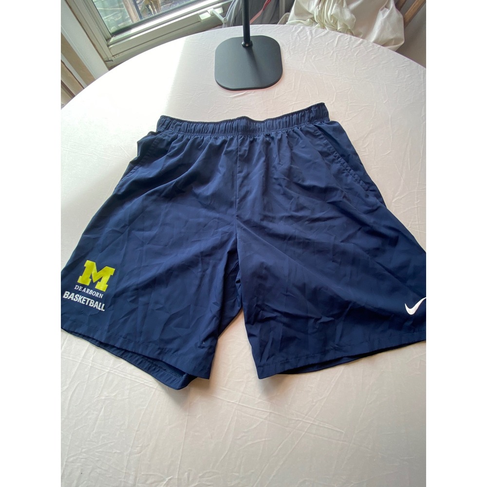 Nike Mens Michigan Dearborn Basketball Dri-FIT Shorts Navy Blue XL AQ3495-419